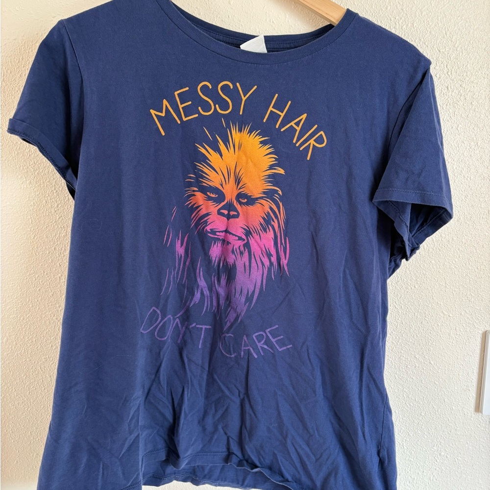 Women's Navy Chewbacca Tee